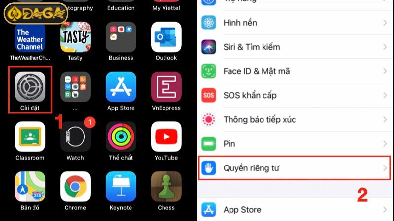 Cần cấp quyền truy cập cho app Daga trên thiết bị khi cài đặt Cần cấp quyền truy cập cho app Daga trên thiết bị khi cài đặt