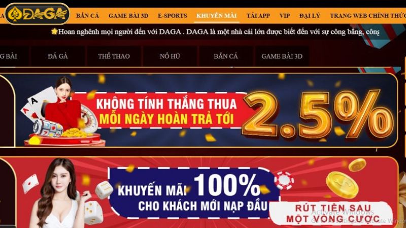 Chương trình khuyến mãi hoàn trả DAGA siêu hấp dẫn Chương trình khuyến mãi hoàn trả DAGA siêu hấp dẫn